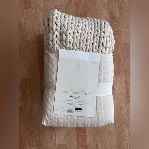 Casaluna Hand-Knit bed throw - Natural NWT - Picture 8 of 8